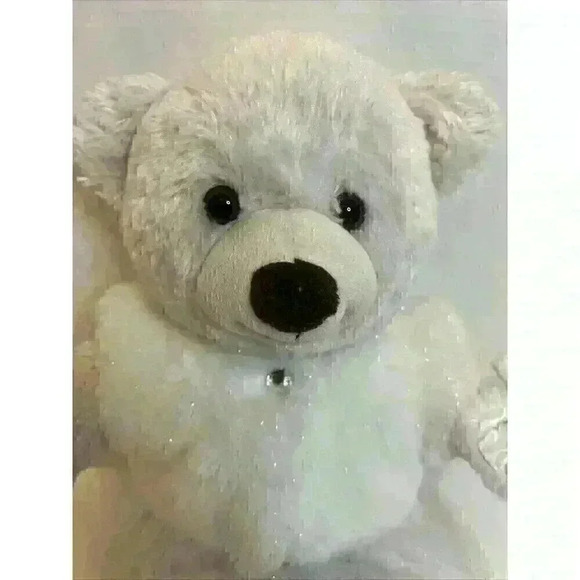 Build A Bear 15" Plush White Cream Original‎ Classic Bear Stuffed Animal Dressed - Picture 4 of 8